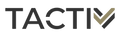 Logo of Tactiv with a stylized 'V' in gold on a white background