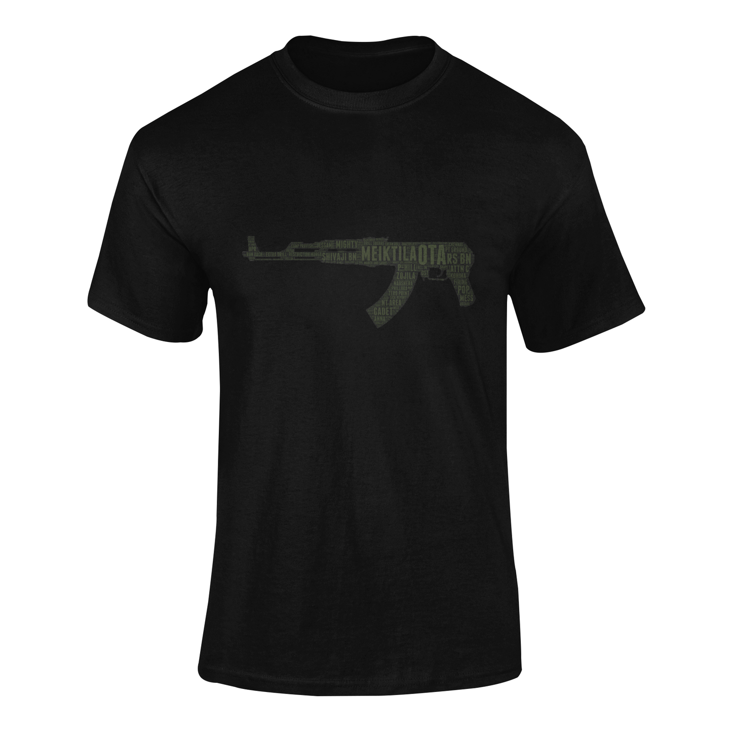OTA T-shirt - Word Cloud Meiktila - AK-47 Folding Stock (Men)