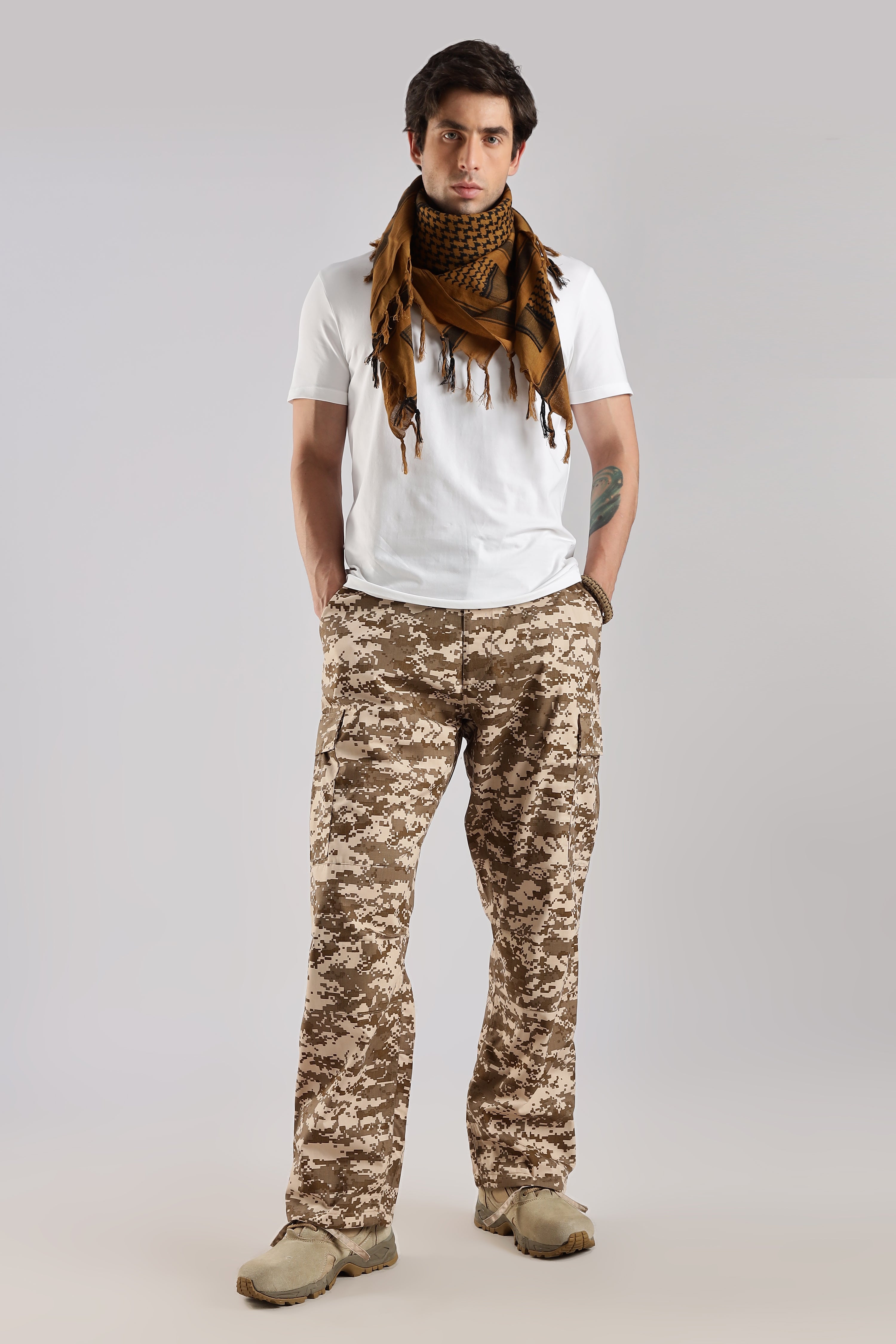 Tactical Shemagh | Classic Pattern | Coyote Brown