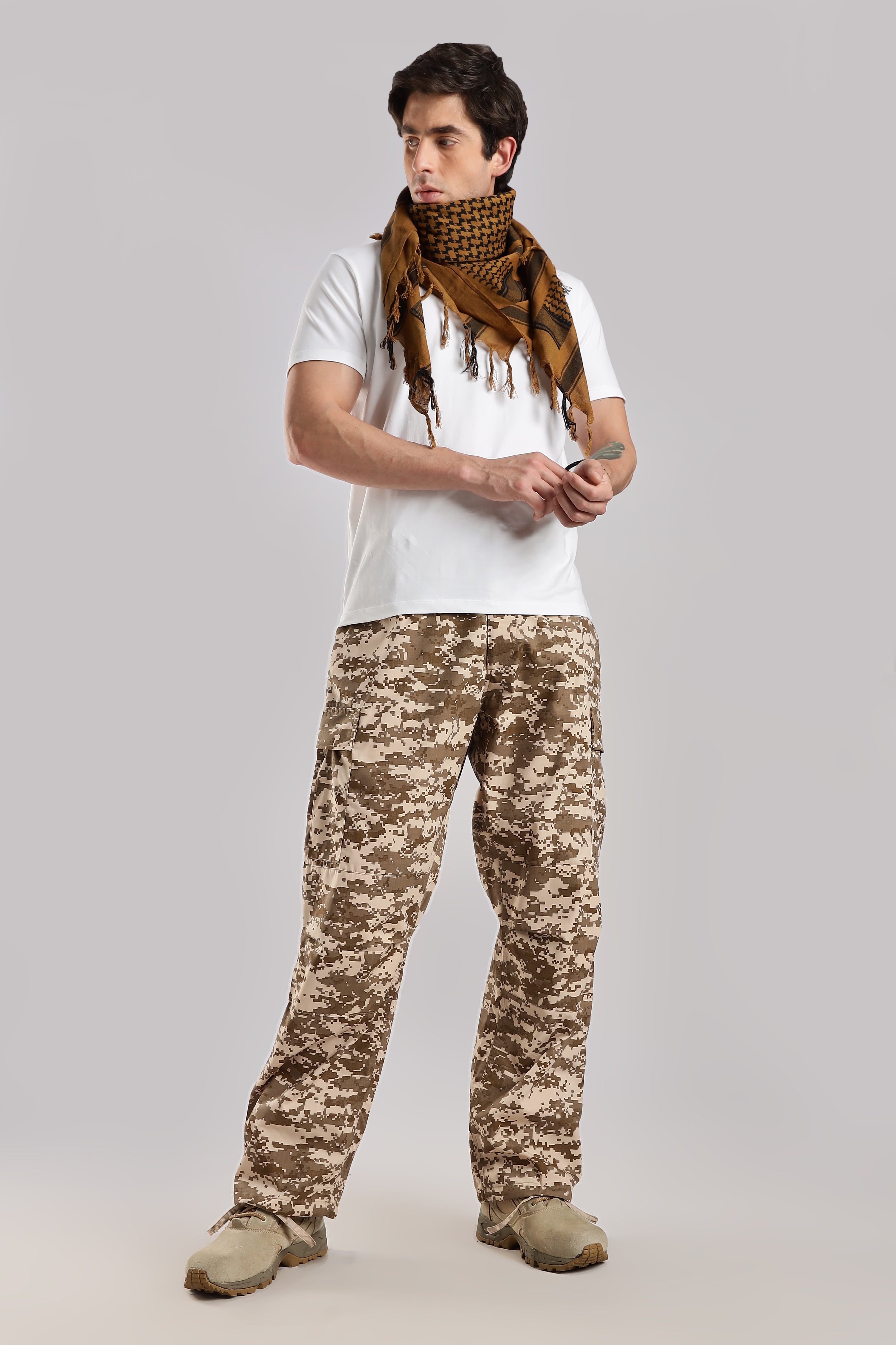 Tactical Shemagh | Classic Pattern | Coyote Brown