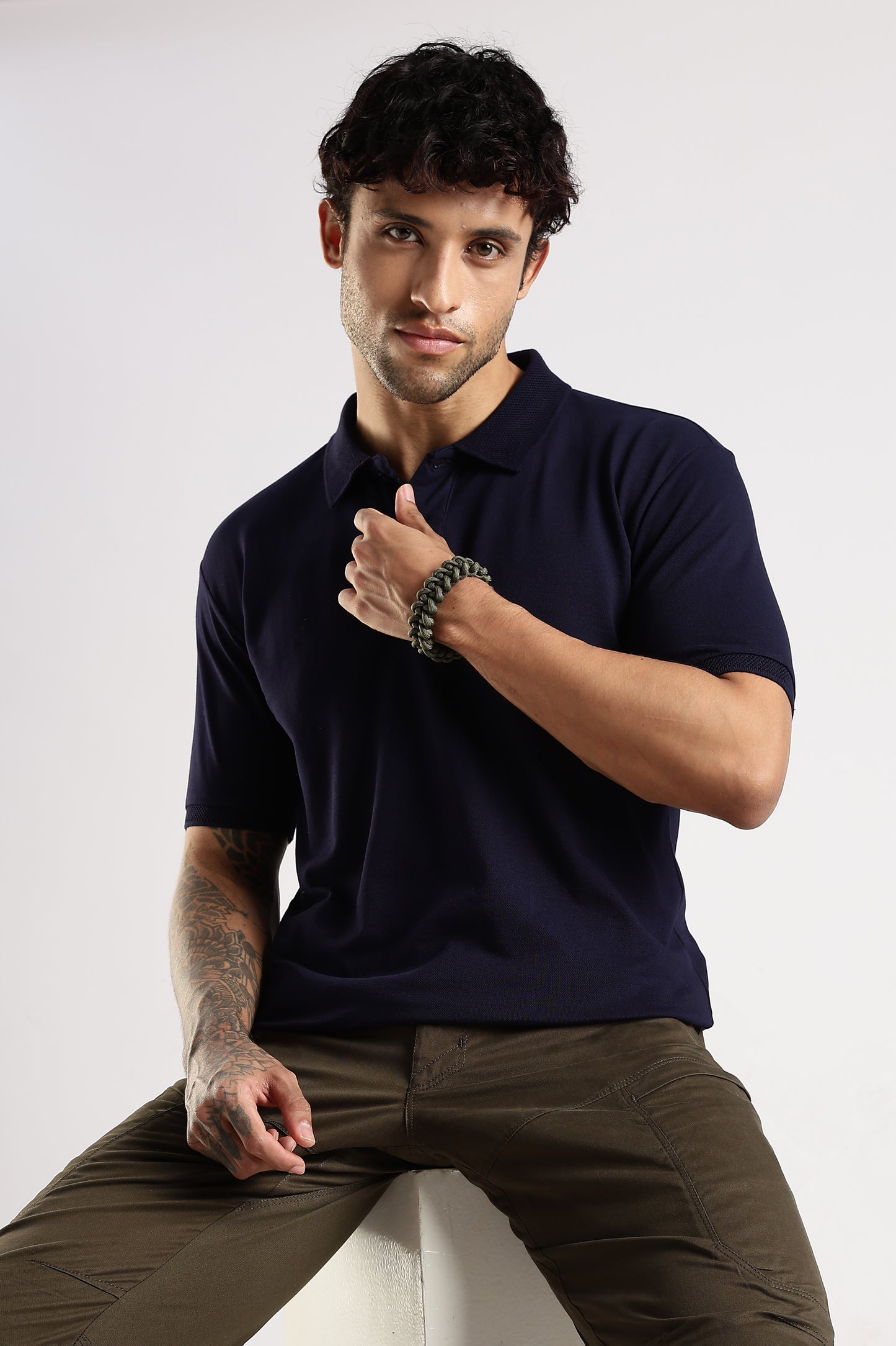 T-shirt Polo Neck | Half Sleeve