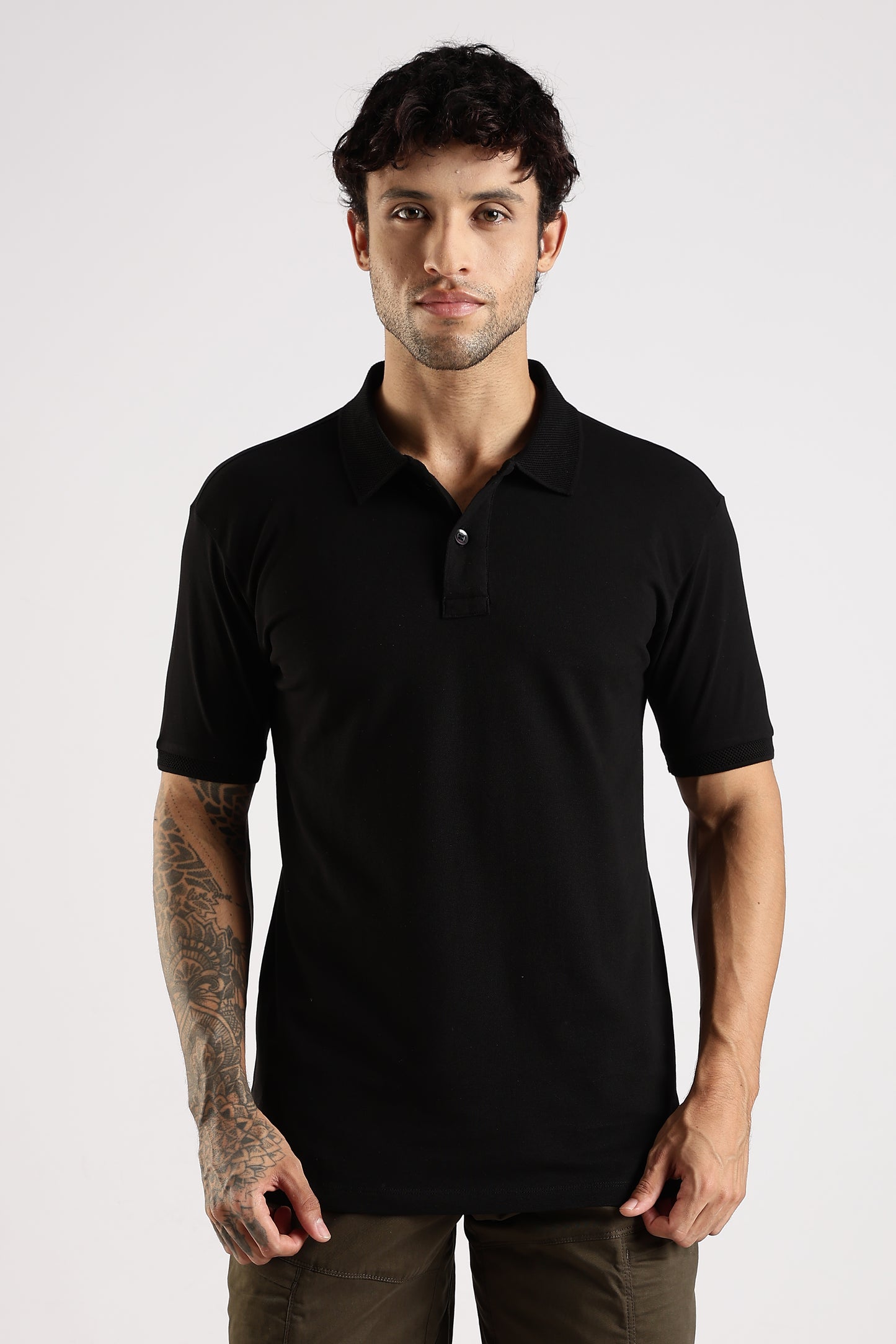 T-shirt Polo Neck | Half Sleeve