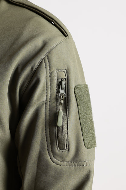 Tactical Softshell Military Jacket With Shoulder Flap