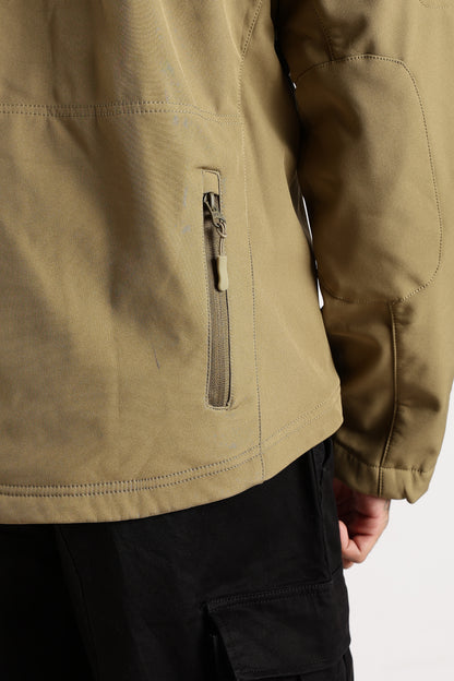 Tactical Softshell Military Jacket With Shoulder Flap