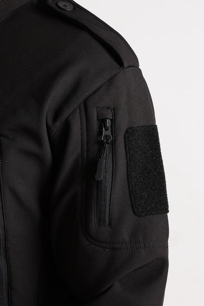 Tactical Softshell Military Jacket With Shoulder Flap