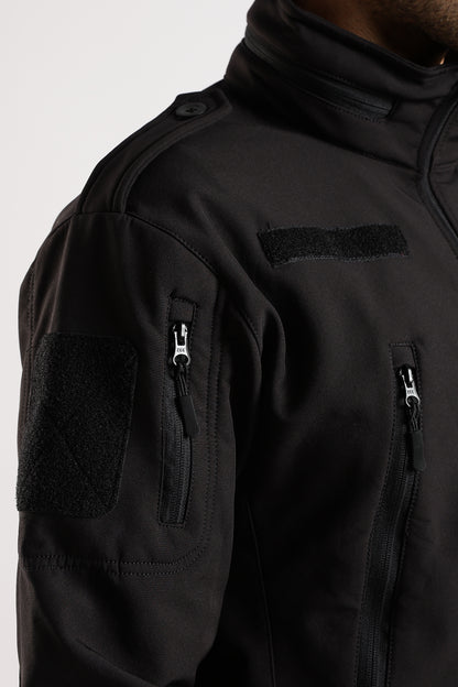 Tactical Softshell Military Jacket With Shoulder Flap