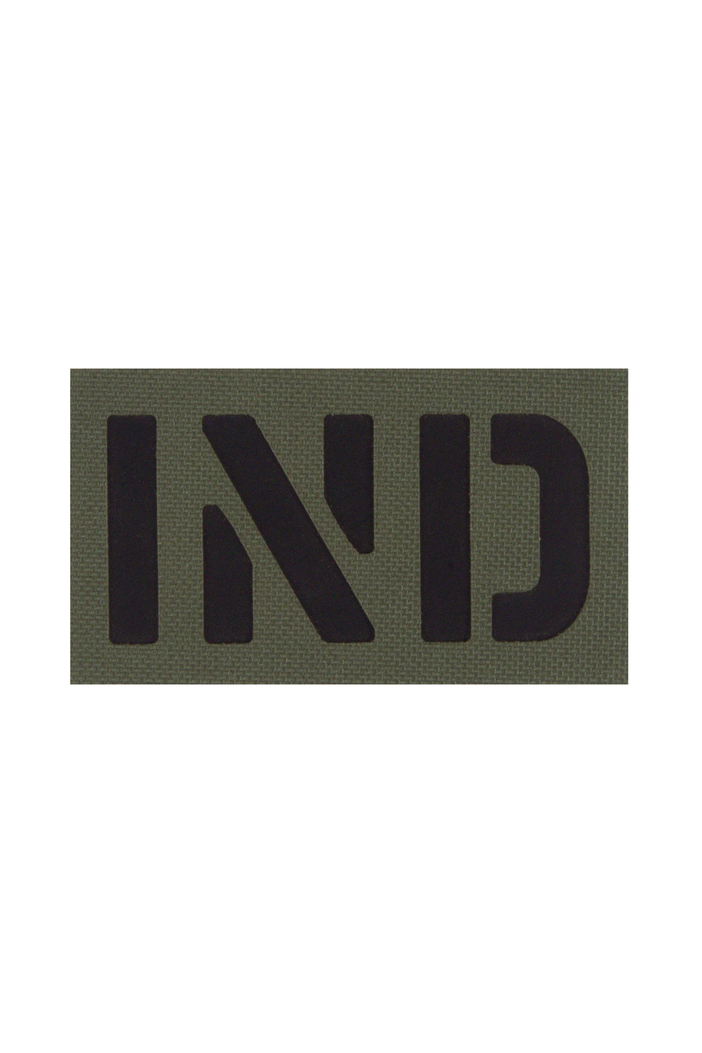 India infrared patch in ranger green colour with 'IND' in black letters.