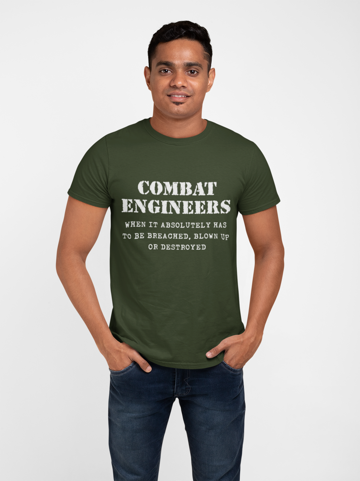 Combat Engineer T-shirt - When it Absolutely….. (Men)