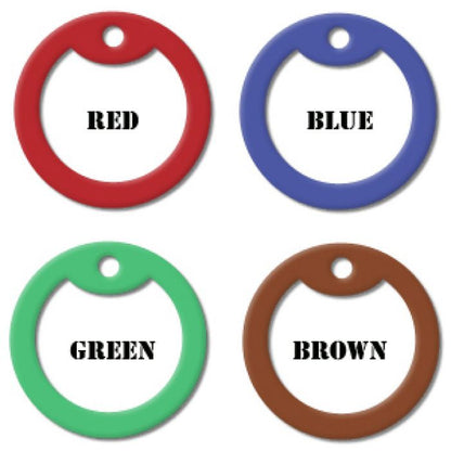 Set Of 2 Personalised Dog Tags - Rivet Holes