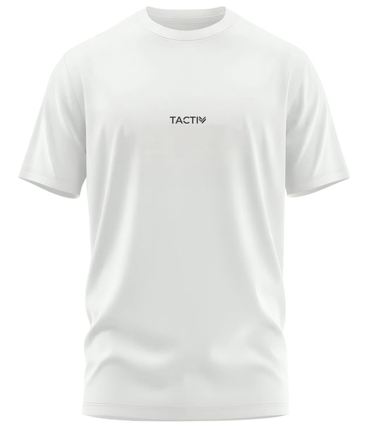 Tactiv Word Logo on Center Chest T-shirt | Crew Neck | Half Sleeve
