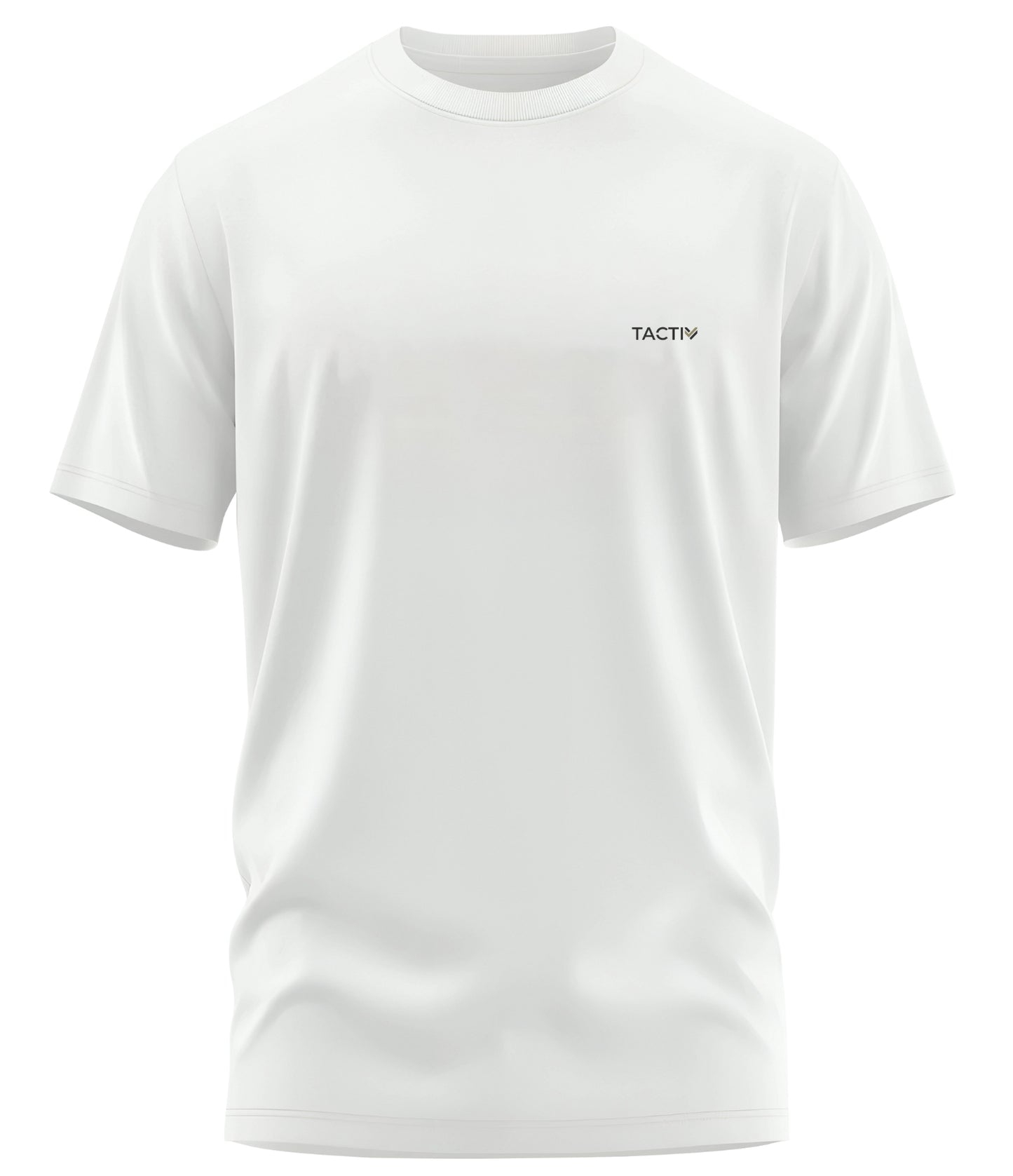 Tactiv Word Logo on Left Chest T-shirt | Crew Neck | Half Sleeve